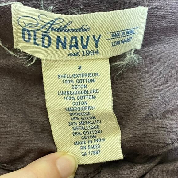 Vintage Old Navy Womens Y2K Chocolate Brown Midi Skirt Size 2 Boho Preppy Fairy - Picture 7 of 11